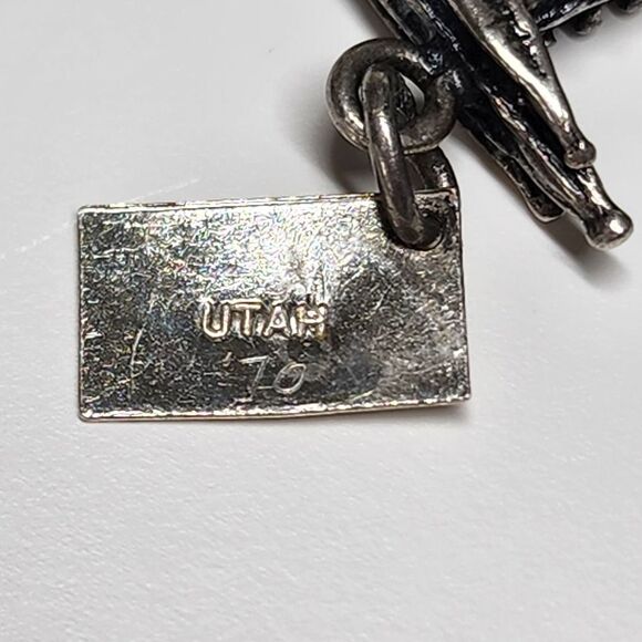 Vintage Sterling by Bell Silver Charm Utah Mormon‎ Temple Salt Lake City 1970 - Picture 8 of 10